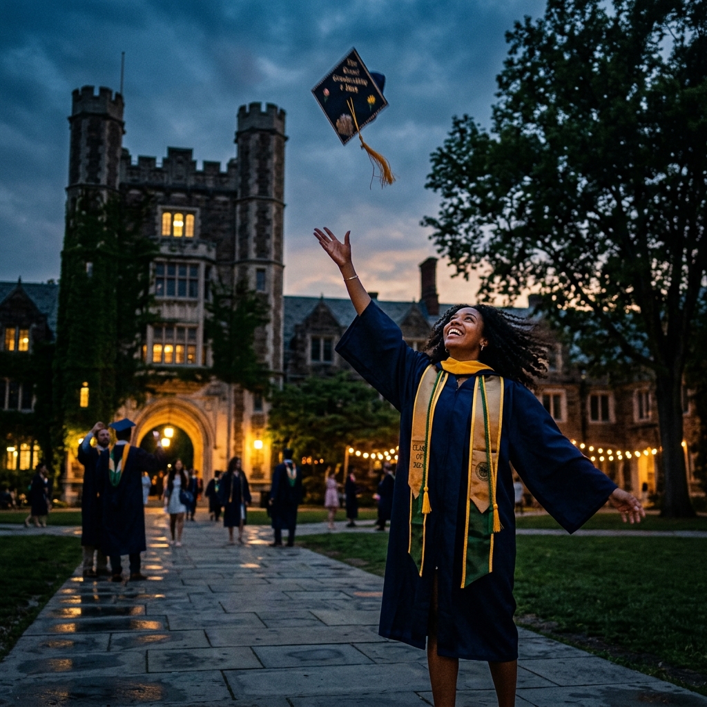 Graduation Cap Toss